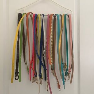 DONATING SOON Multicolor skinny belts bundle rainbow 🌈